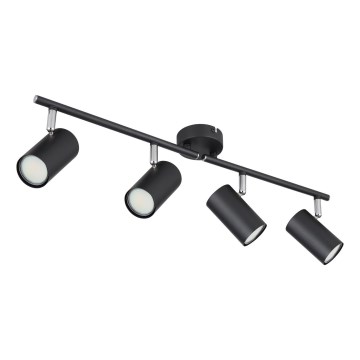 Globo - Reflektorska lampa 4xGU10/25W/230V crno