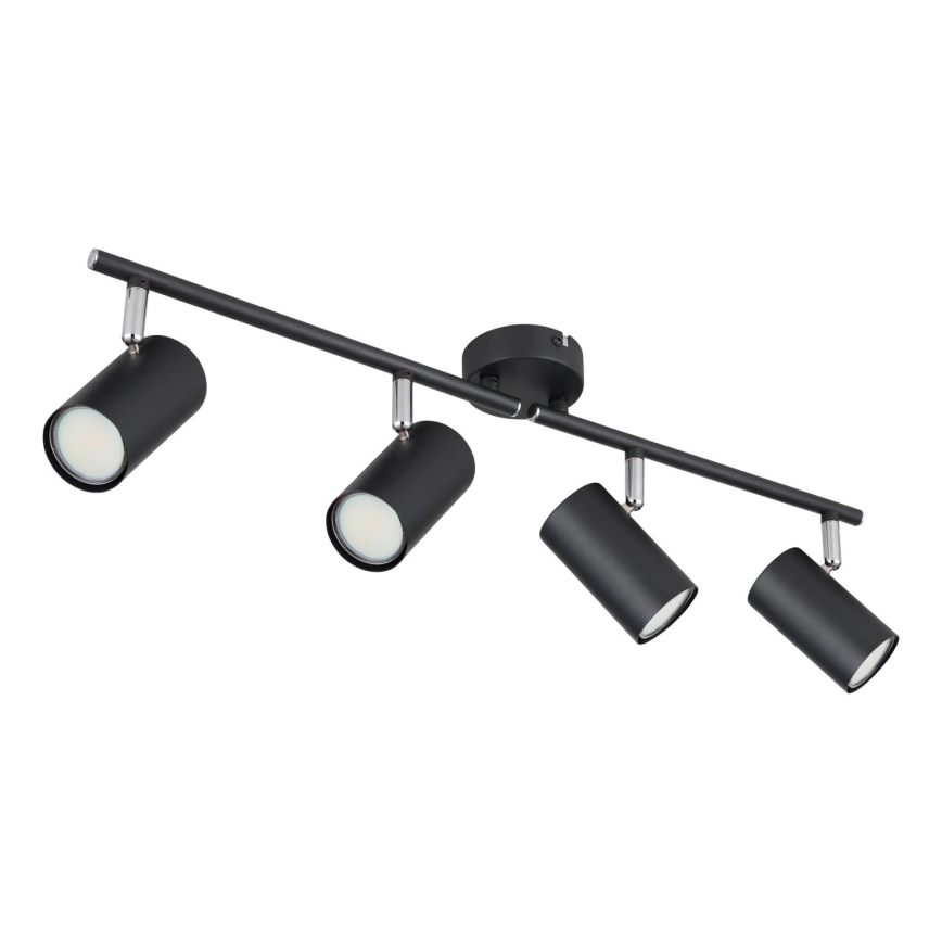 Globo - Reflektorska lampa 4xGU10/25W/230V crno