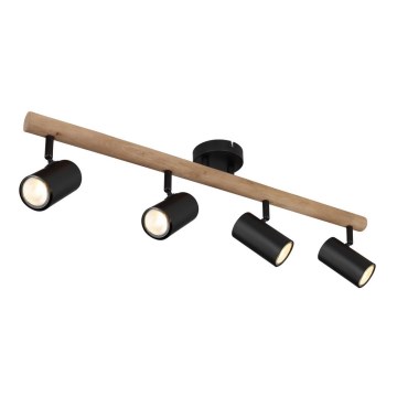Globo - Reflektorska lampa 4xGU10/5W/230V drvo/metal