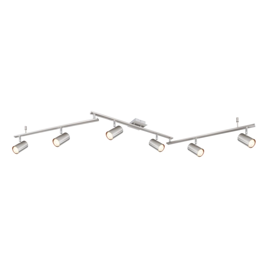 Globo - Reflektorska lampa 6xGU10/35W/230V mat krom