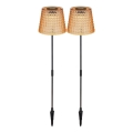Globo - Set 2x LED Solarno svetlo LED/0,06W/3V IP44 narandžasta