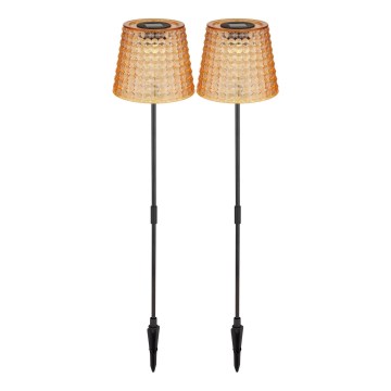 Globo - Set 2x LED Solarno svetlo LED/0,06W/3V IP44 narandžasta