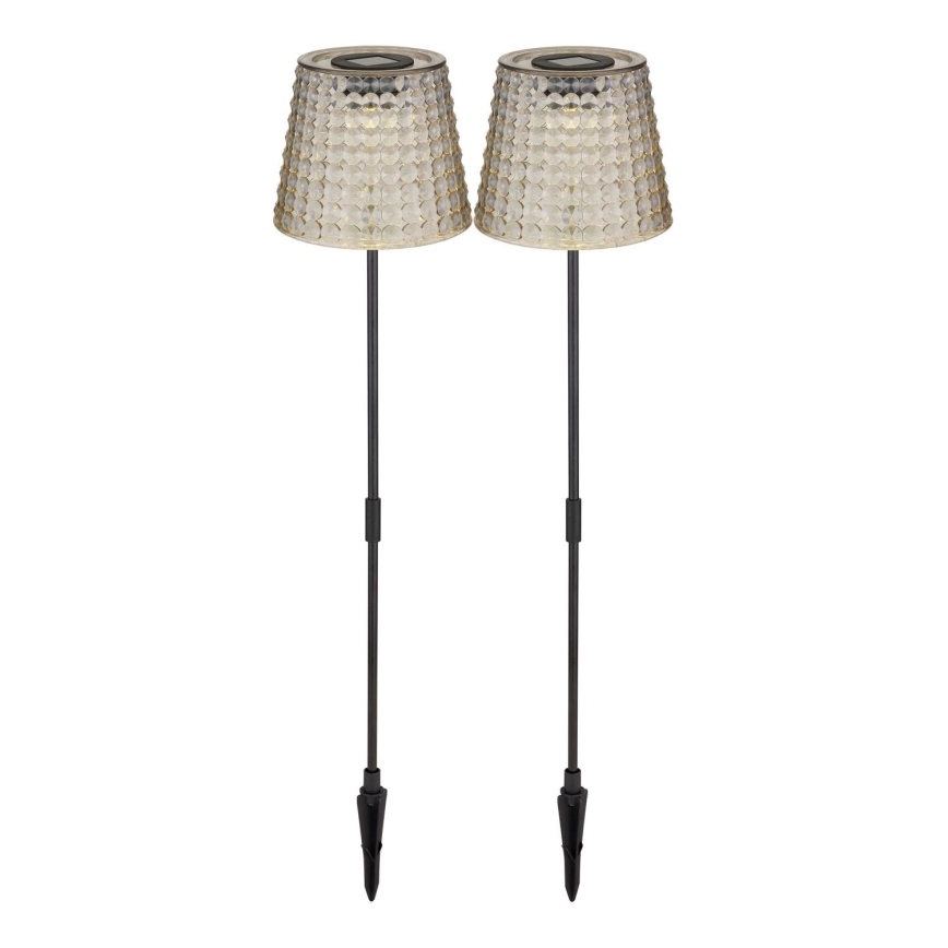 Globo - Set 2x LED Solarno svetlo LED/0,06W/3V IP44 sivo