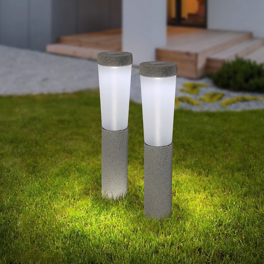 Globo - Set 2x LED Solarno svetlo LED/0,1W/3V 6000K IP44 400 mAh