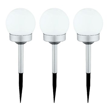 Globo - Set 3x LED Solarno svetlo LED/0,06W/3V 4000K pr. 10 cm IP44