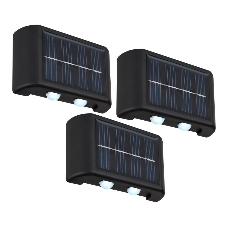 Globo - Set 3x LED Solarno svetlo LED/0,8W/3V 6500K IP44