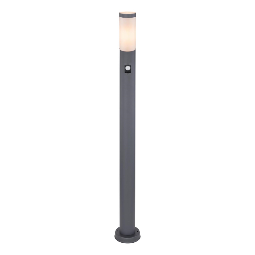 Globo - Spoljašnja lampa sa senzorom 1xE27/15W/230V IP44 110 cm antracit