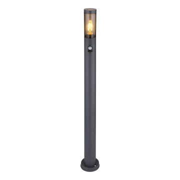 Globo - Spoljašnja lampa sa senzorom 1xE27/15W/230V IP44 110 cm crno