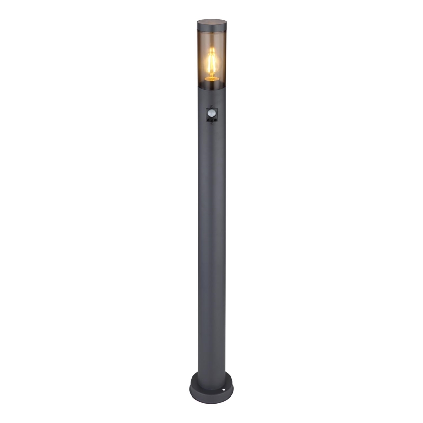 Globo - Spoljašnja lampa sa senzorom 1xE27/15W/230V IP44 110 cm crno