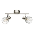 Globo - Spot svetiljka 2xE14/40W/230V matni hrom
