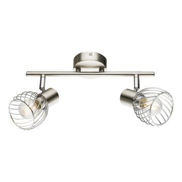 Globo - Spot svetiljka 2xE14/40W/230V matni hrom