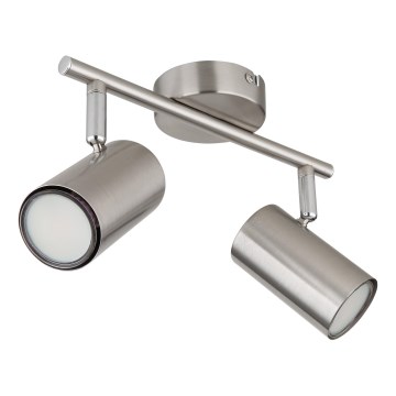 Globo - Spot svetiljka 2xGU10/25W/230V matni hrom