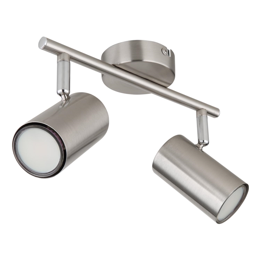 Globo - Spot svetiljka 2xGU10/25W/230V matni hrom