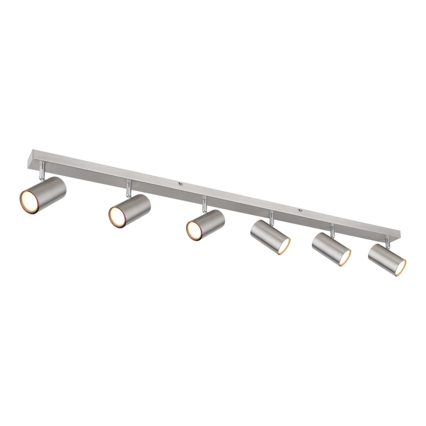 Globo - Spot svetiljka 6xGU10/35W/230V mat hrom