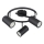 Globo - Spot svetlo 3xGU10/25W/230V crno