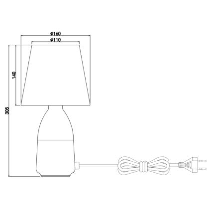 Globo - Stona lampa 1xE14/40W/230V