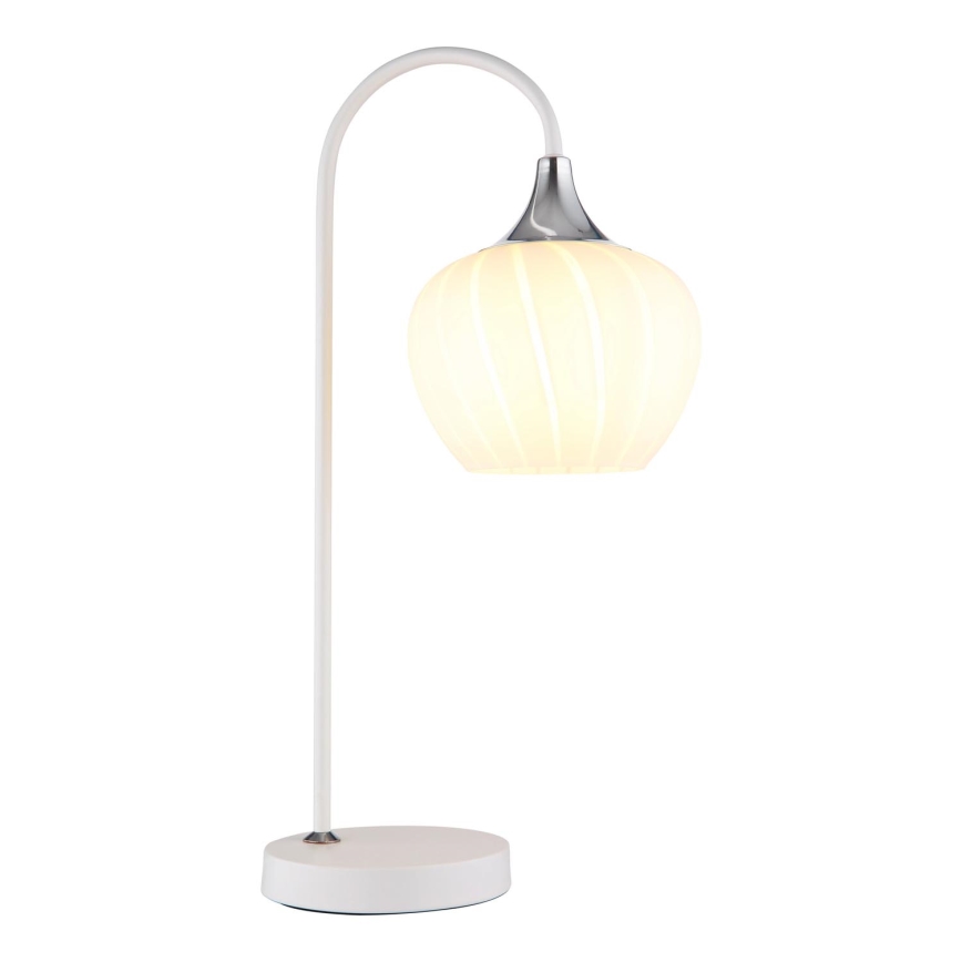 Globo - Stona lampa 1xE27/40W/230V bela