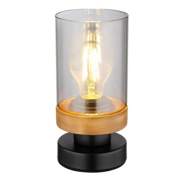Globo - Stona lampa 1xE27/40W/230V metal/drvo