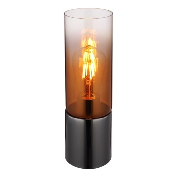 Globo - Stona lampa na dodir 1xE27/25W/230V pr. 9 cm crno/bakrena