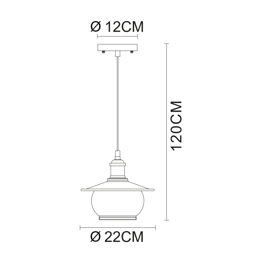Globo - Viseća lampa 1xE27/60W/230V