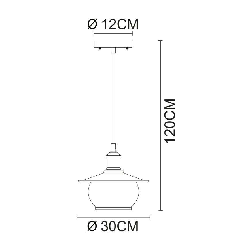 Globo - Viseća lampa 1xE27/60W/230V