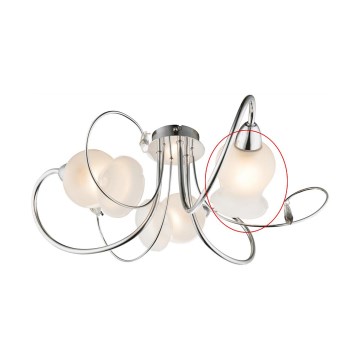 Globo - Zamensko staklo za luster LILLY E14 belo