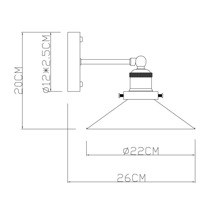 Globo - Zidna lampa 1xE27/60W/230V
