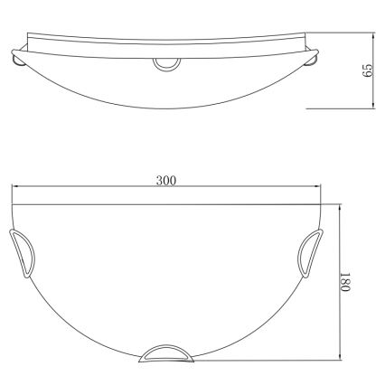 Globo - Zidna lampa 1xE27/60W/230V