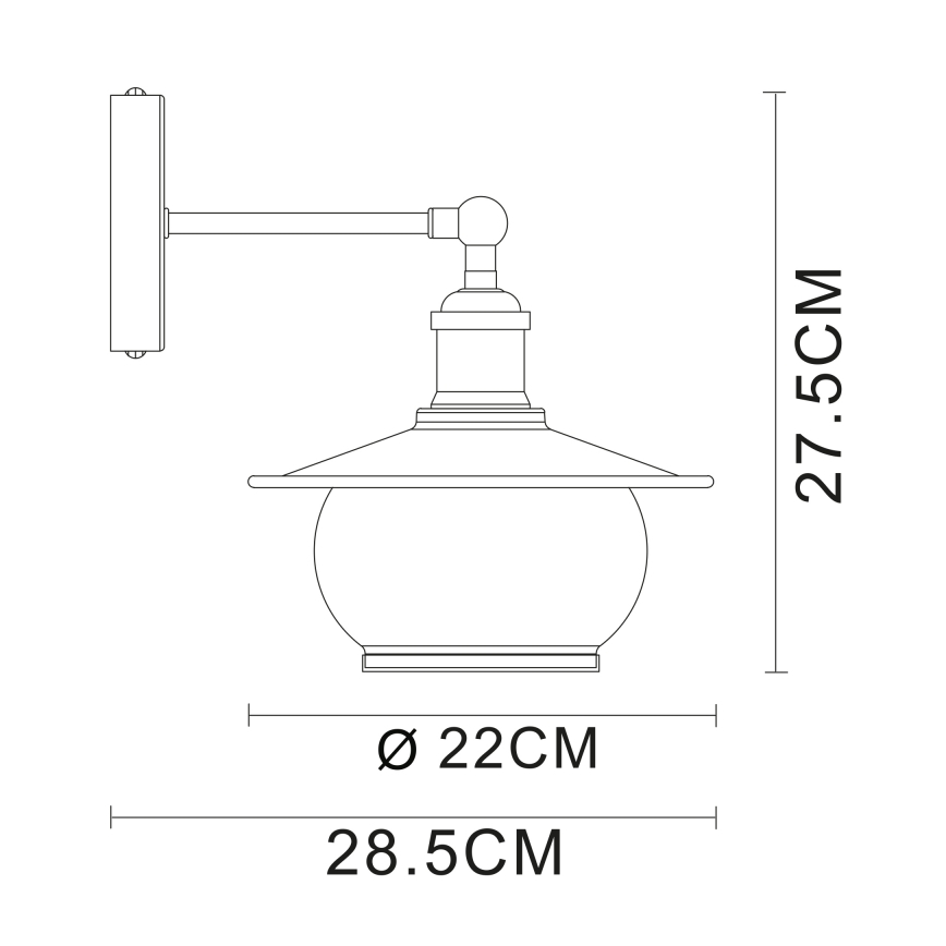 Globo - Zidna lampa 1xE27/60W/230V