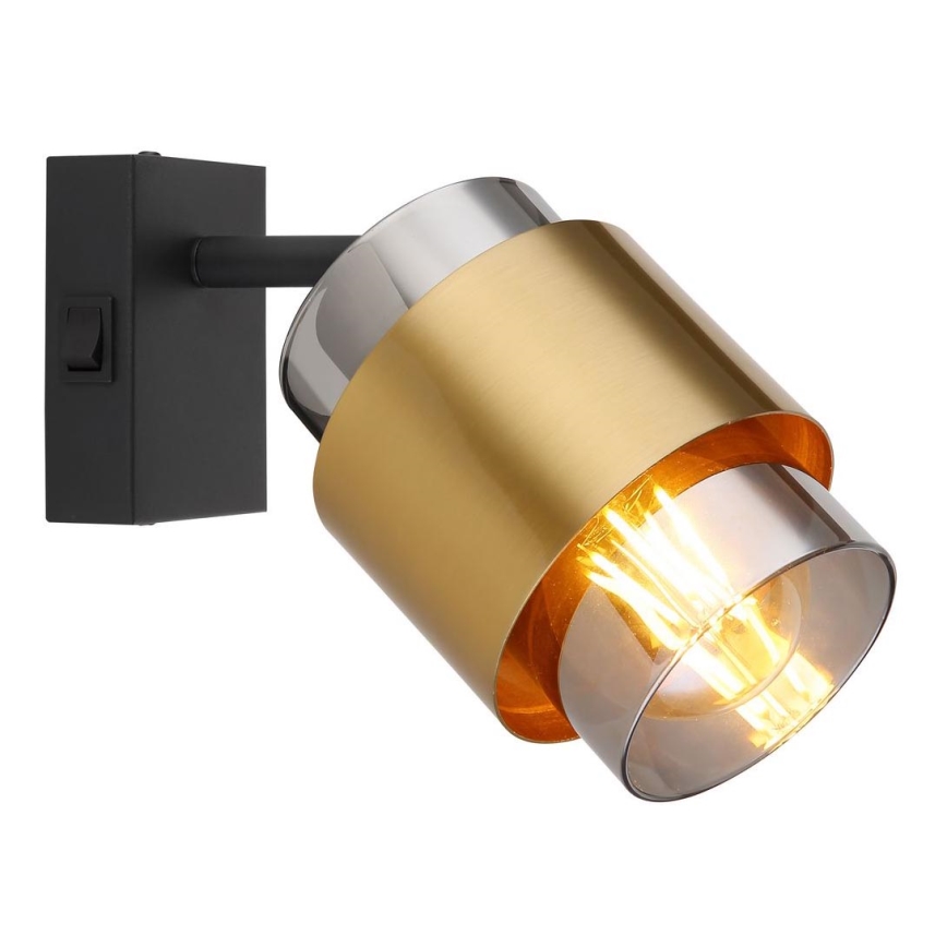 Globo - Zidna reflektorska lampa 1xE27/40W/230V crno/mesing