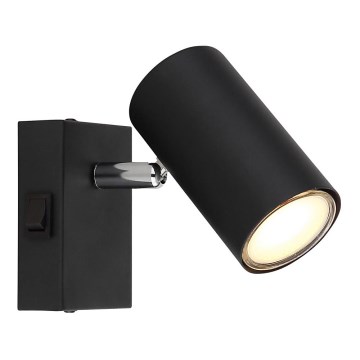 Globo - Zidna reflektorska lampa 1xGU10/25W/230V crno