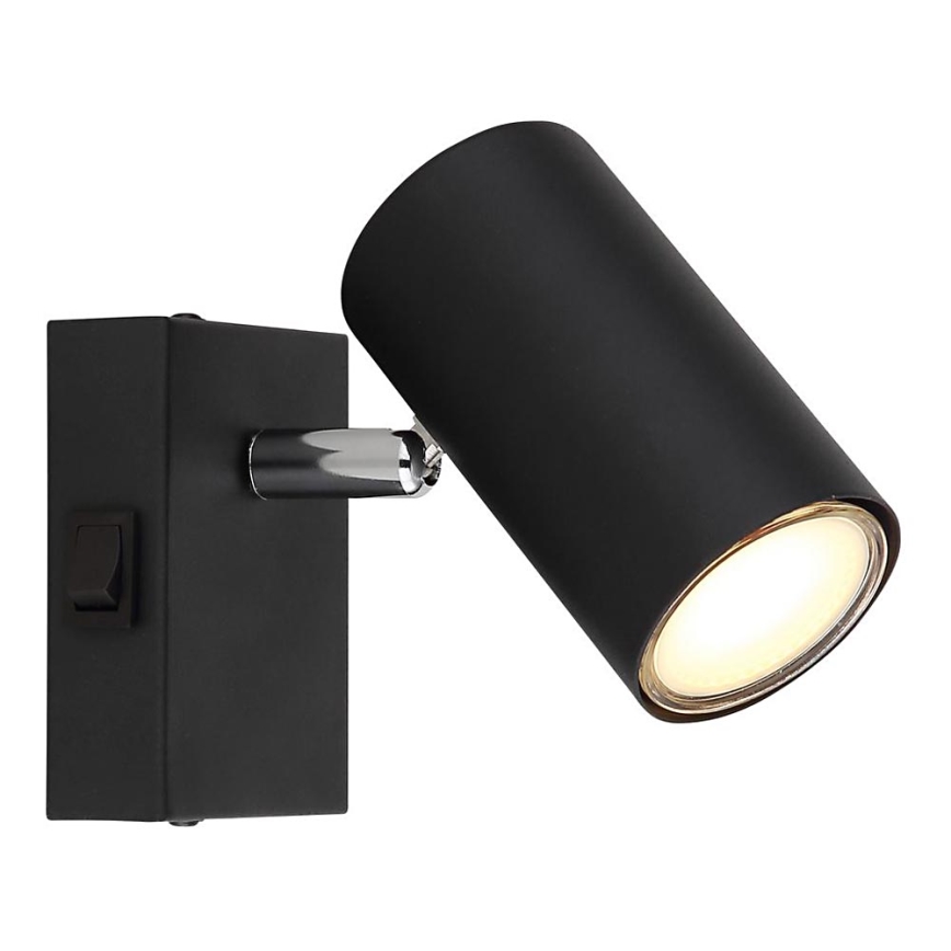 Globo - Zidna reflektorska lampa 1xGU10/25W/230V crno
