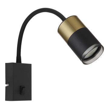 Globo - Zidna reflektorska lampa 1xGU10/25W/230V crno/zlatna
