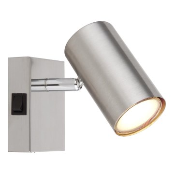 Globo - Zidna reflektorska lampa 1xGU10/25W/230V mat krom