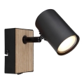 Globo - Zidna reflektorska lampa 1xGU10/35W/230V crno/braon