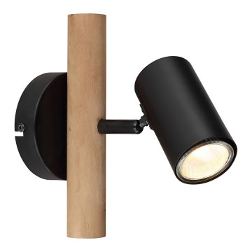 Globo - Zidna reflektorska lampa 1xGU10/5W/230V drvo/metal