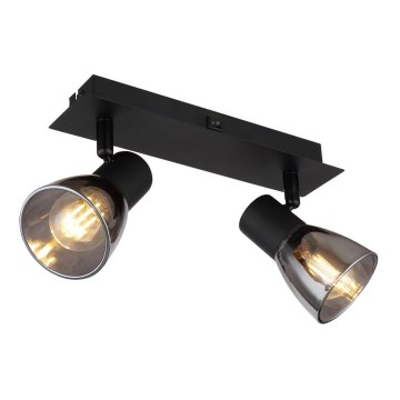 Globo - Zidna reflektorska lampa 2xE14/40W/230V crno