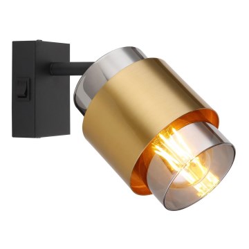 Globo - Zidno spot svetlo 1xE27/40W/230V crno/mesing