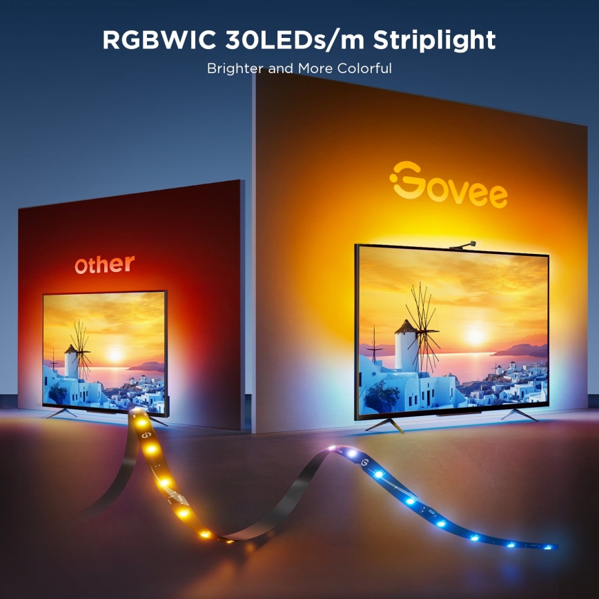 Govee - Backlight 3S Netflix TV 55-65" SMART LED sa pozadinskim osvetljenjem RGBICW Wi-Fi + Daljinski upravljač
