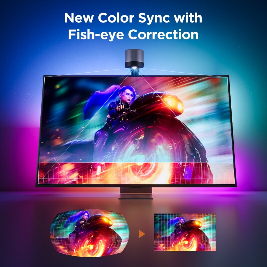 Govee - Backlight 3S Netflix TV 55-65" SMART LED sa pozadinskim osvetljenjem RGBICW Wi-Fi + Daljinski upravljač
