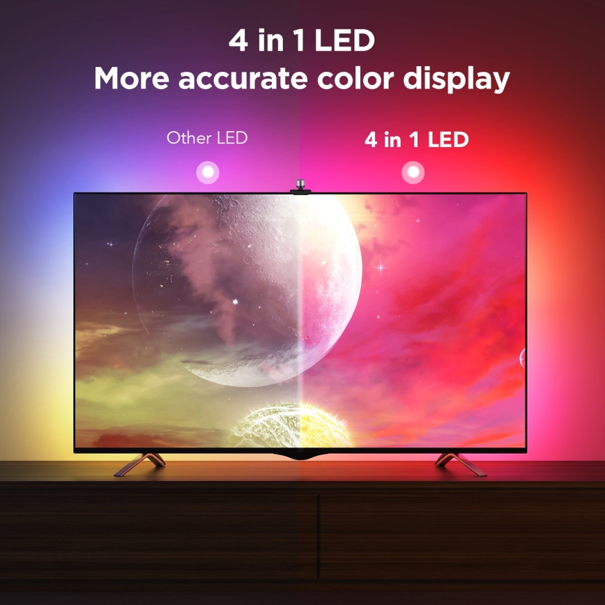Govee - Backlight 3S Netflix TV 55-65" SMART LED sa pozadinskim osvetljenjem RGBICW Wi-Fi + Daljinski upravljač