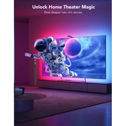 Govee - DreamView T2 DUAL TV 55-65" SMART LED sa pozadinskim osvetljenjem RGBIC Wi-Fi + Daljinski upravljač
