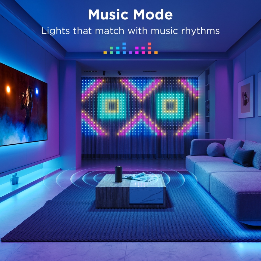 Govee - LED RGB Prigušivi spoljni dekorativni lanac LED/15W/230V IP65 Wi-Fi