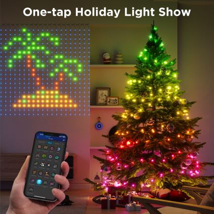 Govee - LED RGB Prigušivi spoljni dekorativni lanac LED/15W/230V IP65 Wi-Fi