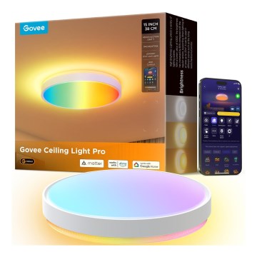 Govee - LED RGBIC Prigušiva plafonjera LED/49W/230V 2700-6500K Wi-Fi