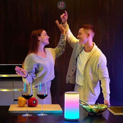 Govee - LED RGBIC Prigušiva stona lampa AURA 2 2200-6500K Wi-Fi Matter