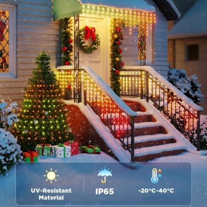 Govee - LED RGBIC Spoljašnji lanac Smart stalaktiti 10m Wi-Fi Matter IP65