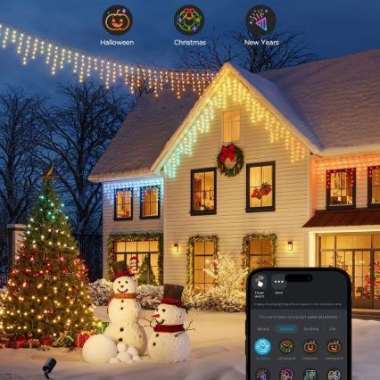 Govee - LED RGBIC Spoljašnji lanac Smart stalaktiti 10m Wi-Fi Matter IP65