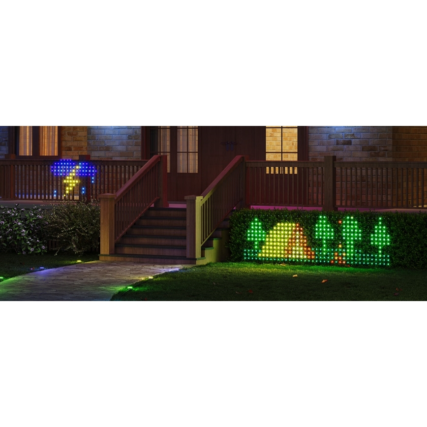 Govee - LED RGBIC Spoljna svetlosna mreža 143x85cm Wi-Fi Matter IP65