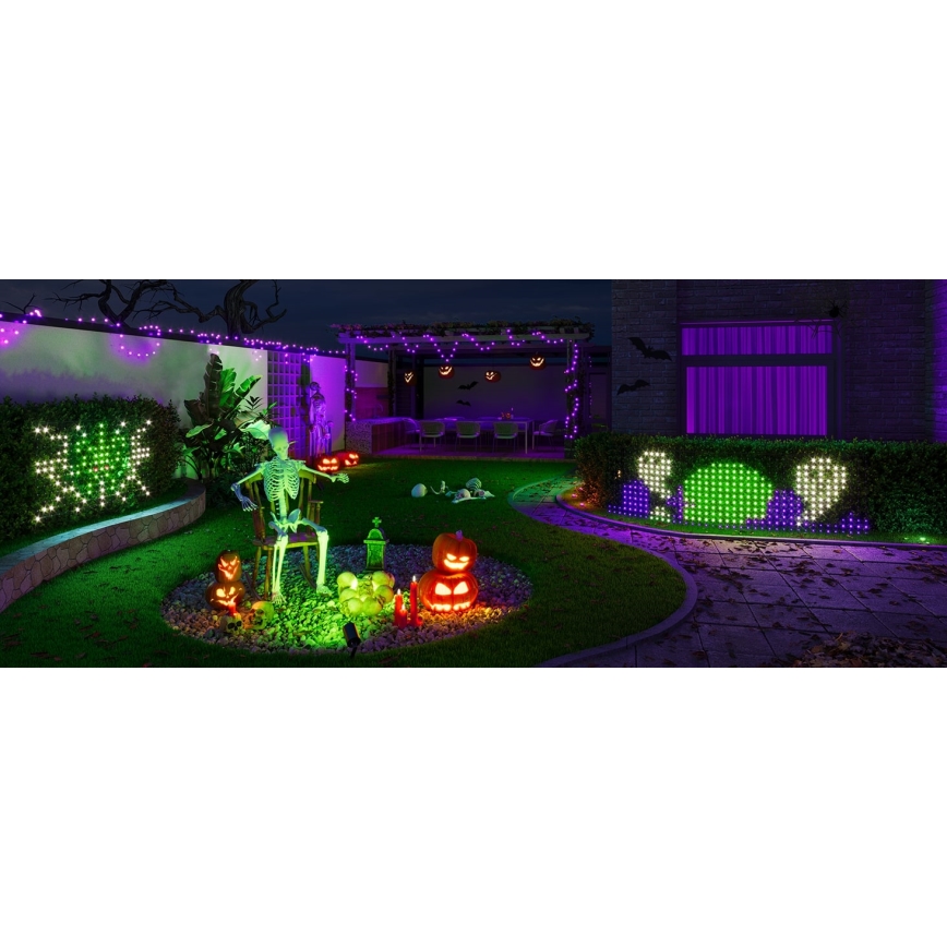 Govee - LED RGBIC Spoljna svetlosna mreža 143x85cm Wi-Fi Matter IP65